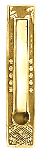 5 Inch Solid Brass Broken Leaf Edge Pull