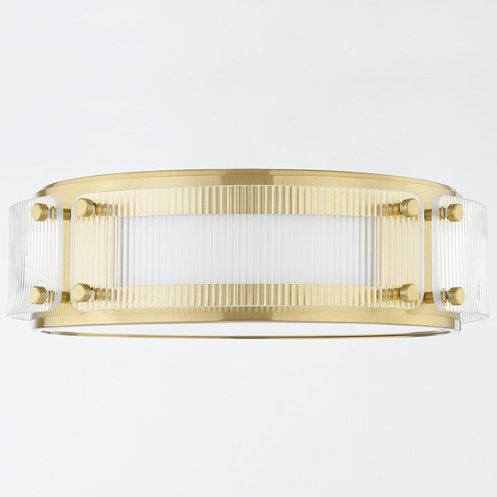 ##Antique Hardware## CLIFFORD Flush Mount