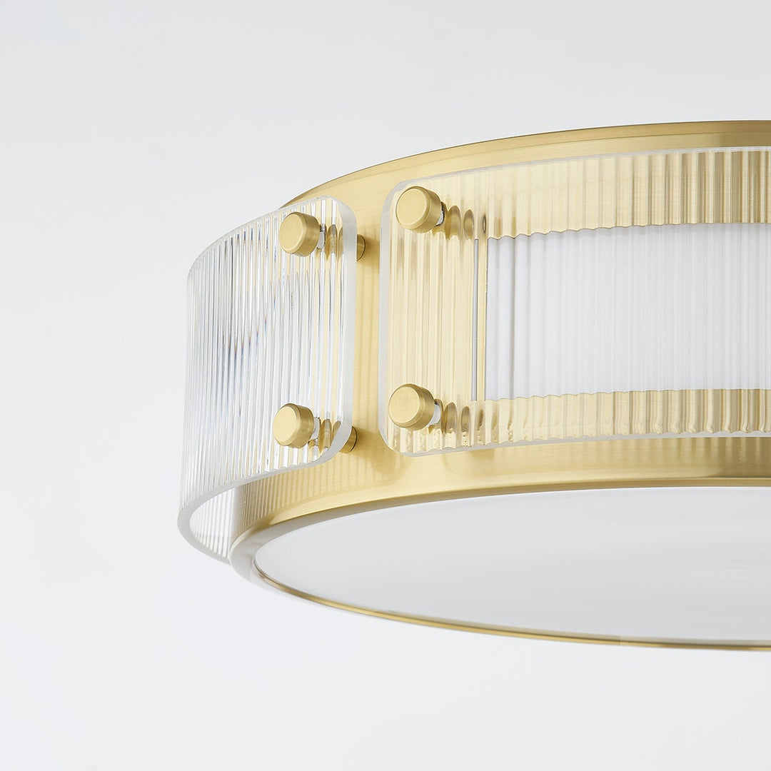 ##Antique Hardware## CLIFFORD Flush Mount