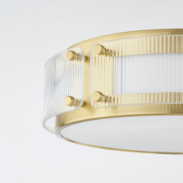 ##Antique Hardware## CLIFFORD Flush Mount