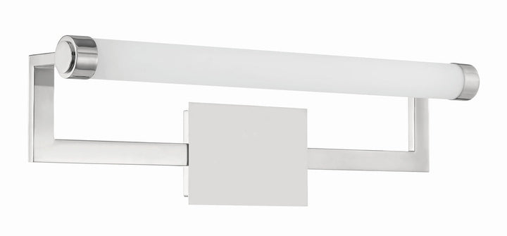 ##Antique Hardware## Clinton Integrated LED Polished Nickel Bathroom Vanity