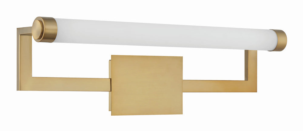 ##Antique Hardware## Clinton Integrated LED Vibrant Gold Bathroom Vanity