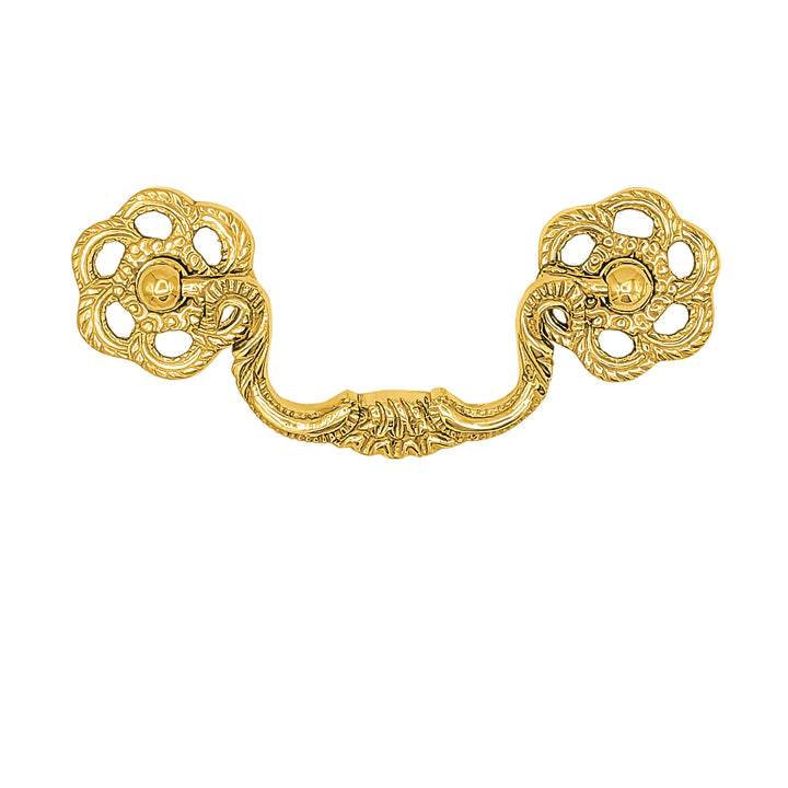 ##Antique Hardware## 4 1/2 Inch Overall (3 Inch C-C) Roped Victorian Bail Pull (Several Finishes Available)