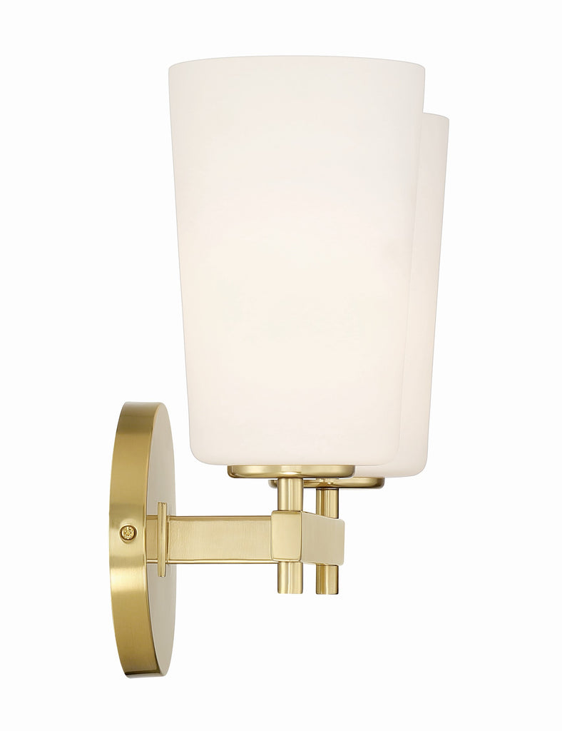 ##Antique Hardware## Colton 2 Light Aged Brass Bathroom Vanity
