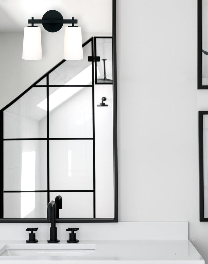 ##Antique Hardware## Colton 2 Light Black Bathroom Vanity