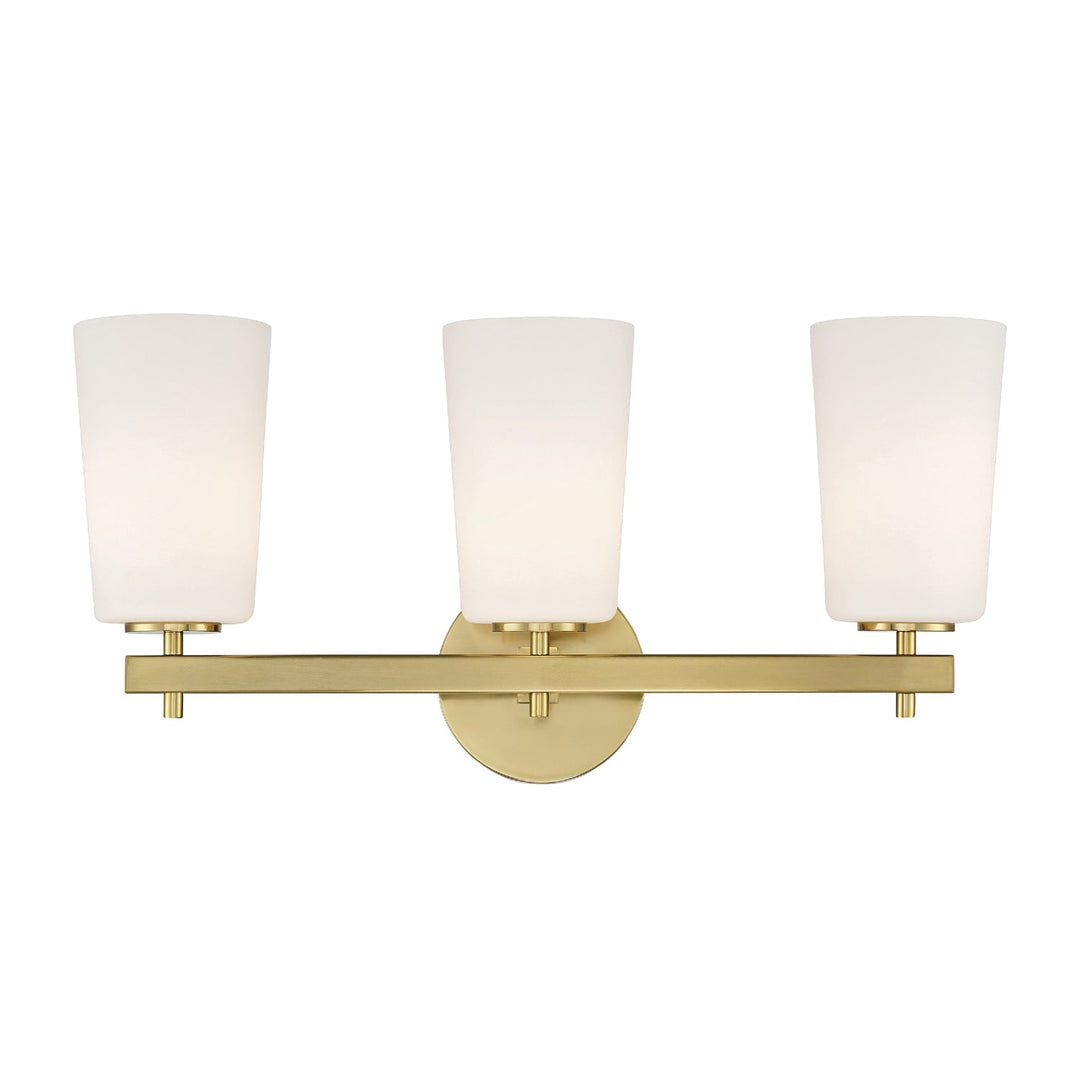 ##Antique Hardware## Colton 3 Light Aged Brass Bathroom Vanity