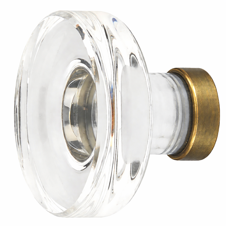1 3/4 Inch Clear Crystal Glass Grayson Cabinet & Furniture Knob