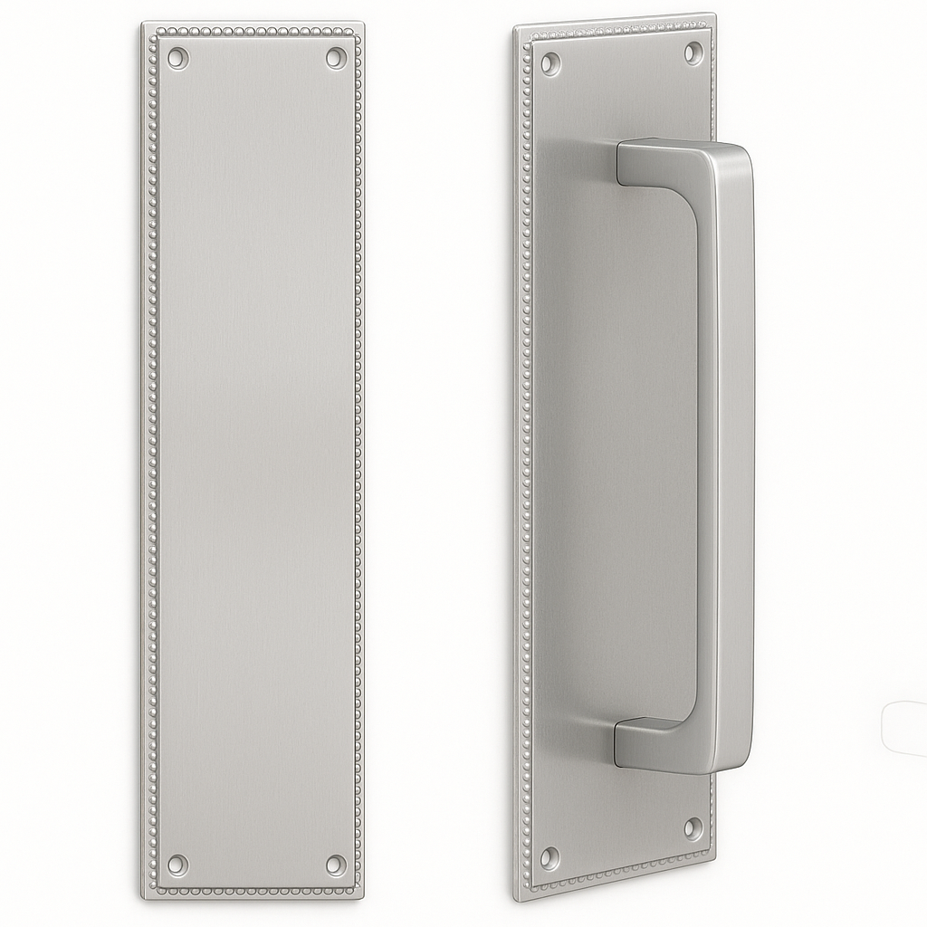 12 Inch Solid Brass Knoxville Brisbane Push & Pull Door Set
