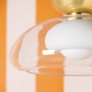 ##Antique Hardware## Cortney Semi Flush