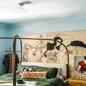 ##Antique Hardware## Cortney Semi Flush