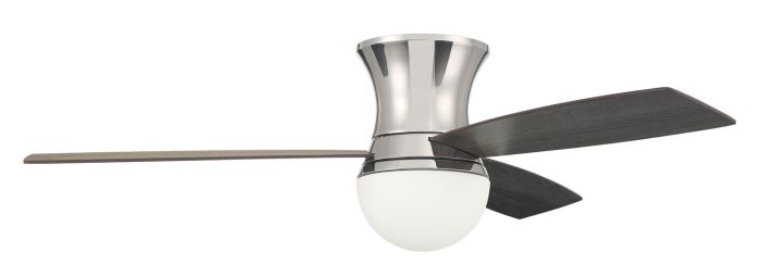 ##Antique Hardware## 52" Daybreak in Polished Nickel w/ Driftwood/Greywood Blades