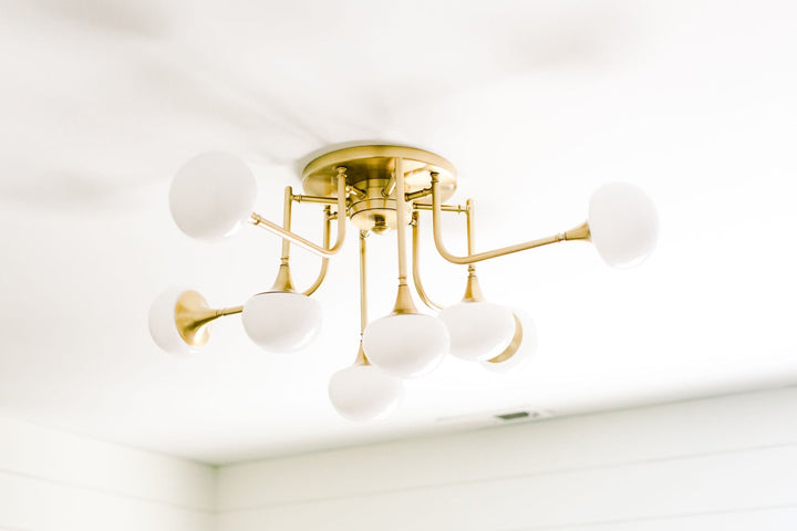 ##Antique Hardware## Fleming Semi Flush