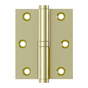 3 Inch x 2 1/2 Inch Solid Brass Lift-Off Hinge (Several Finishes Available)