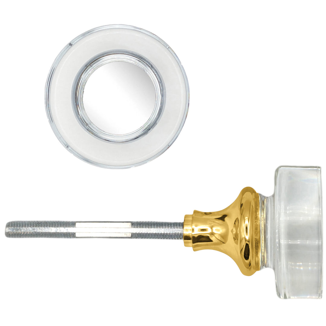 Disc Crystal Spare Door Knob Set (Several Finishes Available