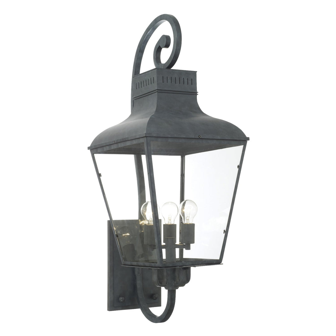 ##Antique Hardware## Dumont 4 Light Graphite Outdoor Sconce