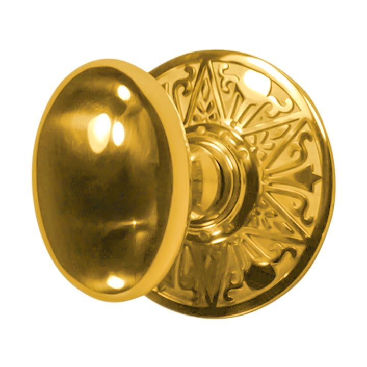 ##Antique Hardware## Eastlake Rosette Door Set with Egg Door Knobs (Several Finishes Available)