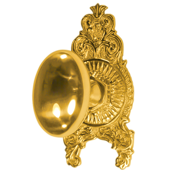 ##Antique Hardware## Ornate Victorian Rosette Door Set with Egg Door Knobs (Several Finishes Available)