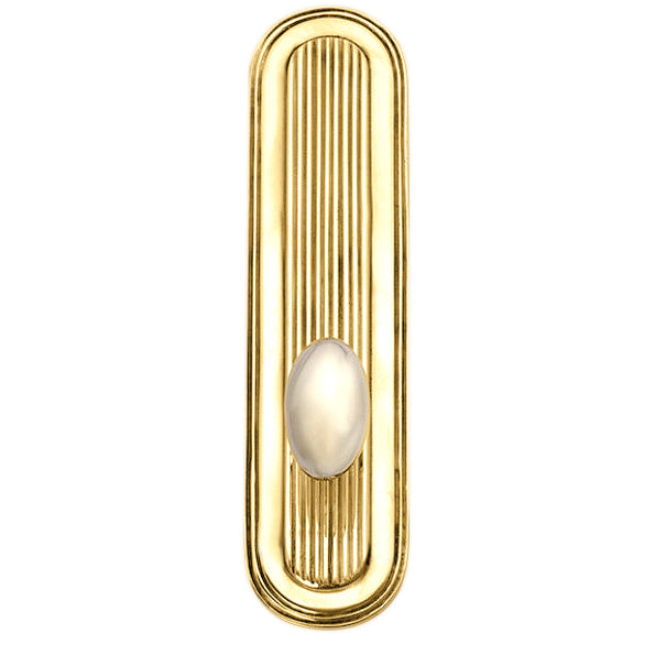 Art Deco Oval Door Knob & Backplate