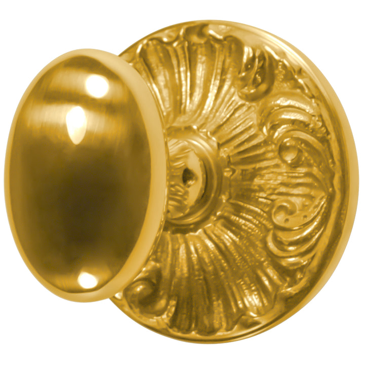 ##Antique Hardware## Romanesque Rosette Door Set with Egg Door Knobs (Several Finishes Available)