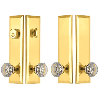 Quaker Style Double-Door Deadbolt Entryway Set (Several Finish Options)