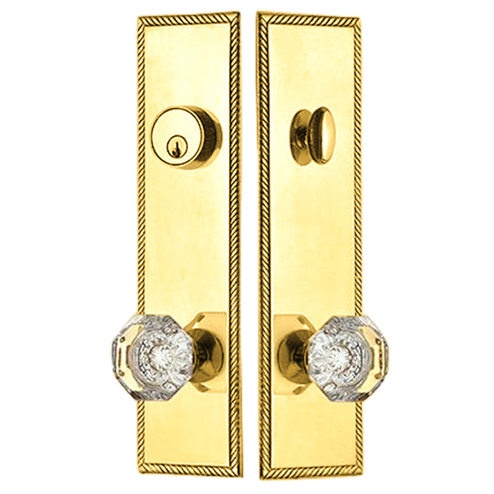 Georgian Roped Single Door Deadbolt Entryway Set