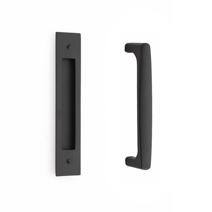 ##Antique Hardware## 10 Inch Solid Brass Modern Rectangular Urban Modern Door Pull Set