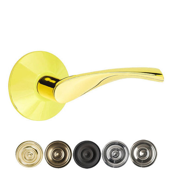 ##Antique Hardware## Emtek Solid Brass Triton Lever With Modern Rosette (Several Finish Options)