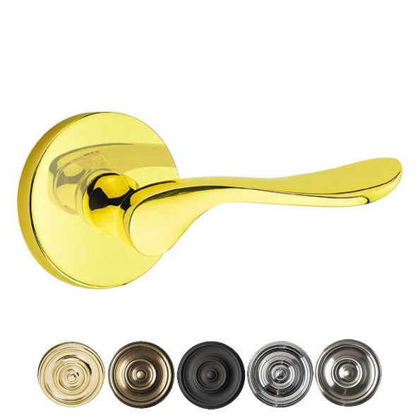 Antique Hardware Emtek Solid Brass Luzern Lever With Disk Rosette (Several Finishes Available) EMTEK LEVER DOOR KNOB