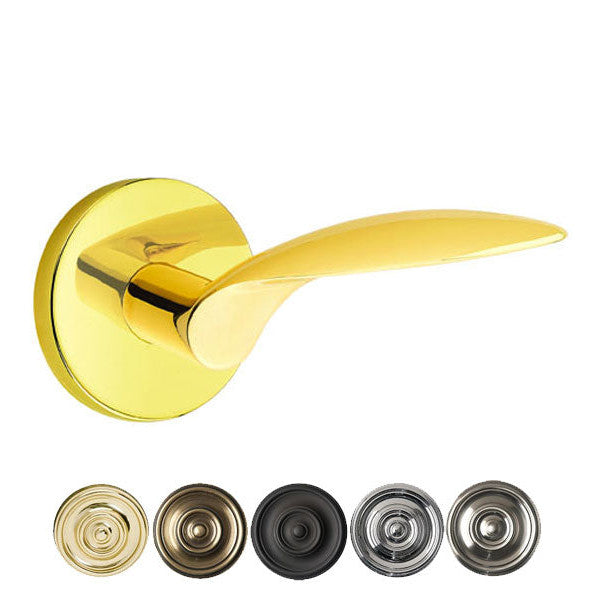 ##Antique Hardware## Emtek Solid Brass Mercury Lever With Disk Rosette (Several Finish Options)