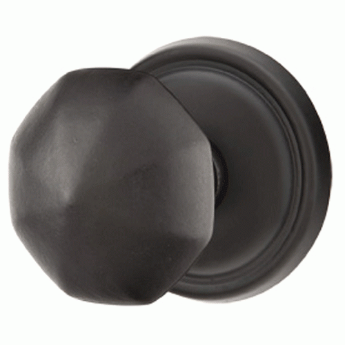 ##Antique Hardware## Solid Brass Lost Wax Octagon Door Knob Set With Round Rosette (Several Finish Options)