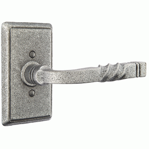 ##Antique Hardware## Emtek Wrought Steel San Carlos Lever with #3 Rectangular Rosette (Several Finish Options)