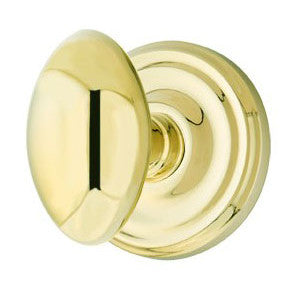 ##Antique Hardware## Emtek Solid Brass Egg Door Knob Set With Regular Rosette (Several Finish Options)