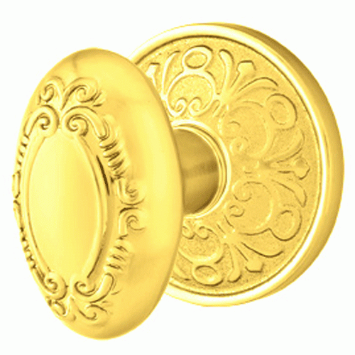 ##Antique Hardware## Solid Brass Victorian Door Knob Set With Lancaster Rosette (Several Finish Options)