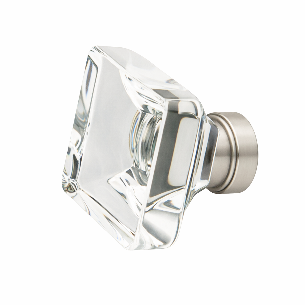 1 3/8 Inch Clear Crystal Glass Lido Cabinet & Furniture Knob