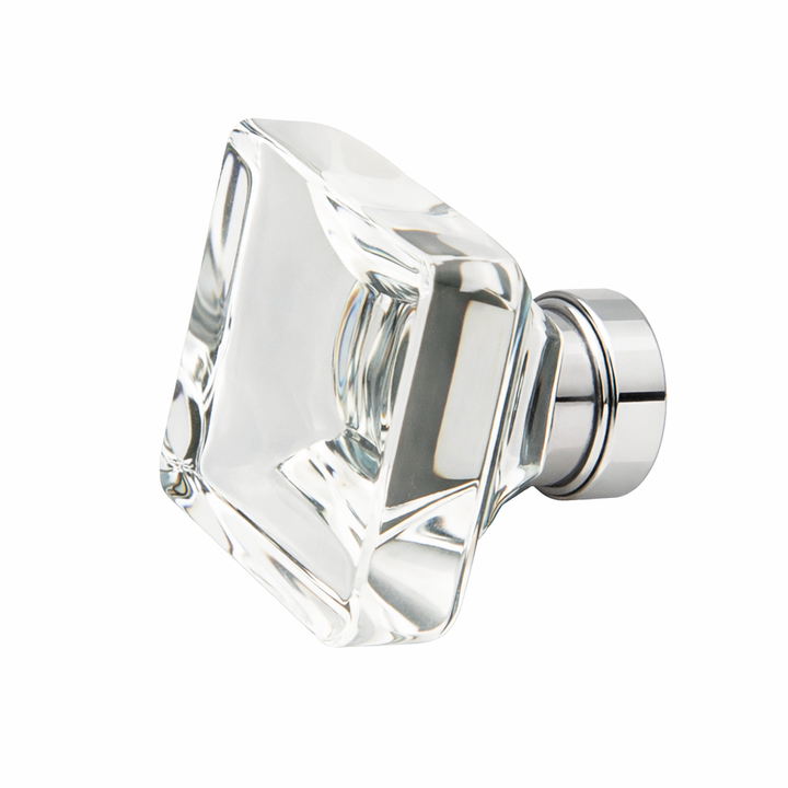 1 3/8 Inch Clear Crystal Glass Lido Cabinet & Furniture Knob