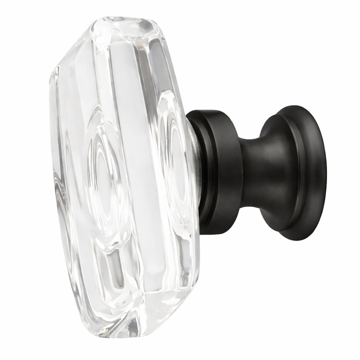 1 5/8 Inch Clear Crystal Glass Windsor Cabinet & Furniture Knob