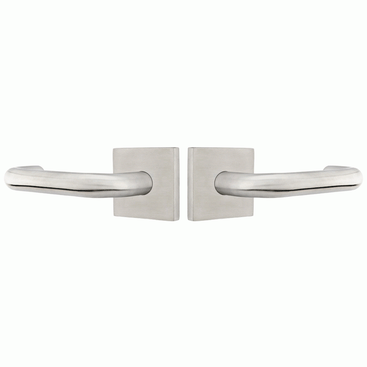 ##Antique Hardware## Stainless Steel Cologne Lever With Square Rosette