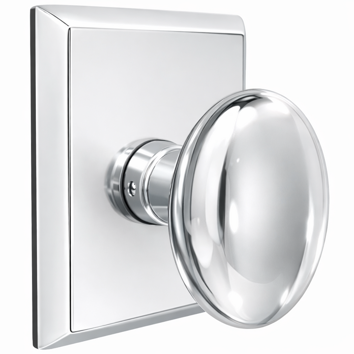 ##Antique Hardware## Magnifique® Rectangular Door Set with Brass Egg Knobs (Several Finishes Available)