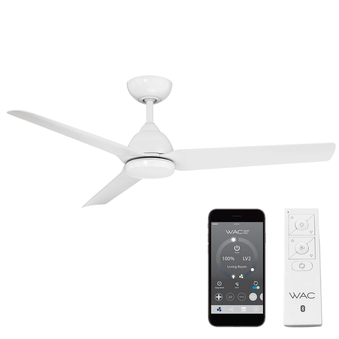 ##Antique Hardware## Mocha 3-Blade Smart Ceiling Fan