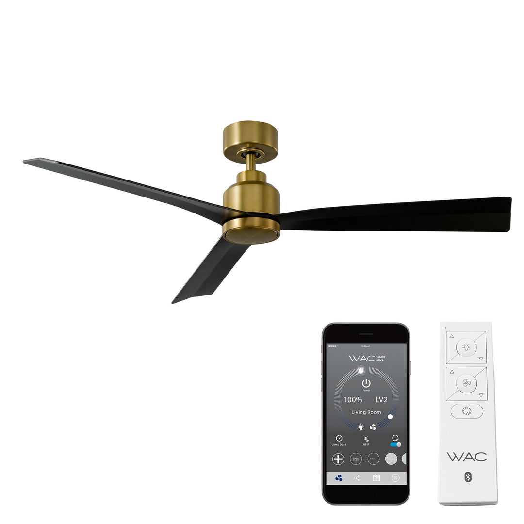 ##Antique Hardware## Clean 3-Blade Smart Ceiling Fan
