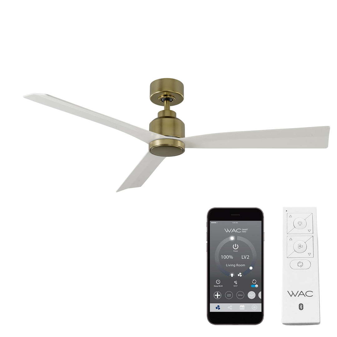 ##Antique Hardware## Clean 3-Blade Smart Ceiling Fan