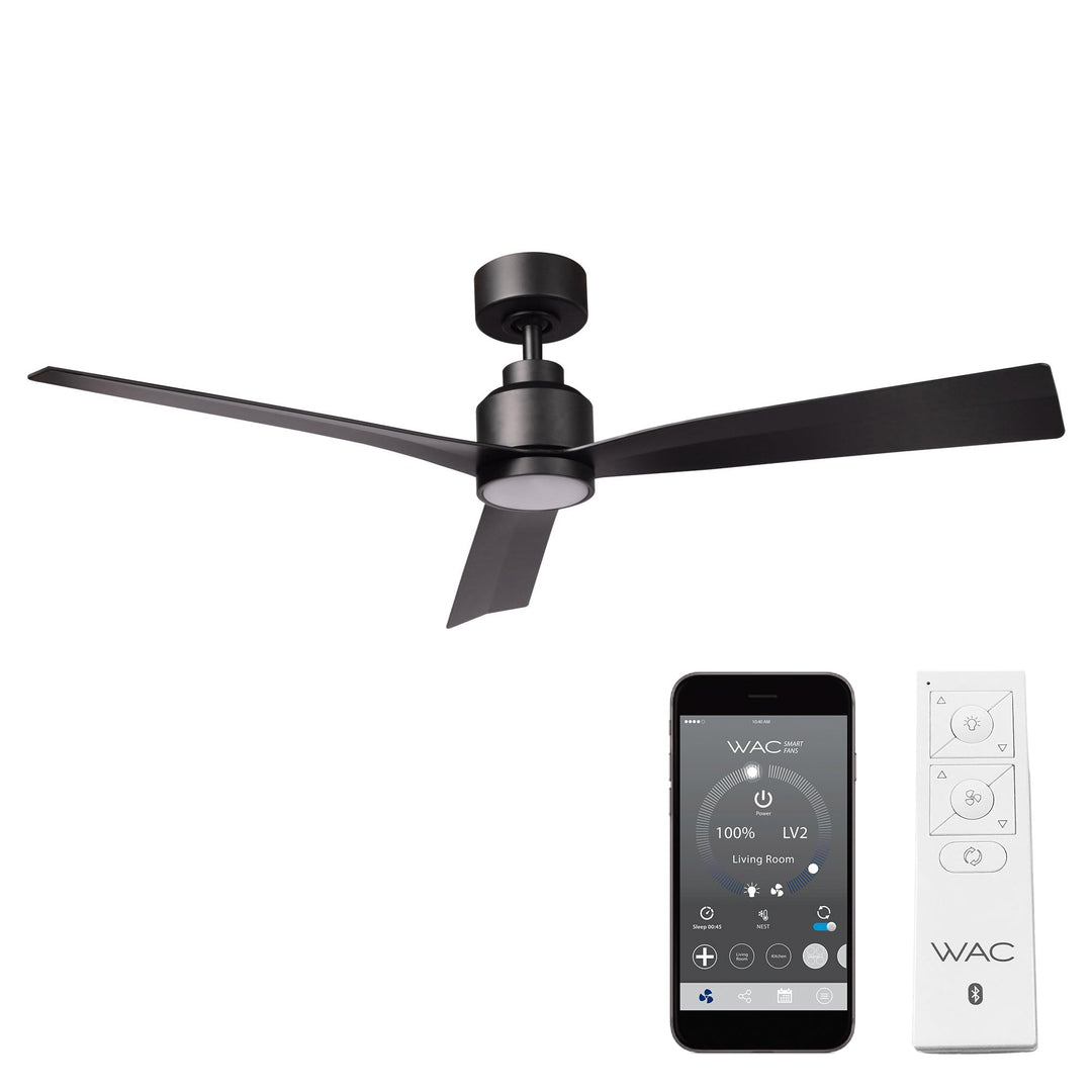 ##Antique Hardware## Clean 3-Blade LED Smart Ceiling Fan