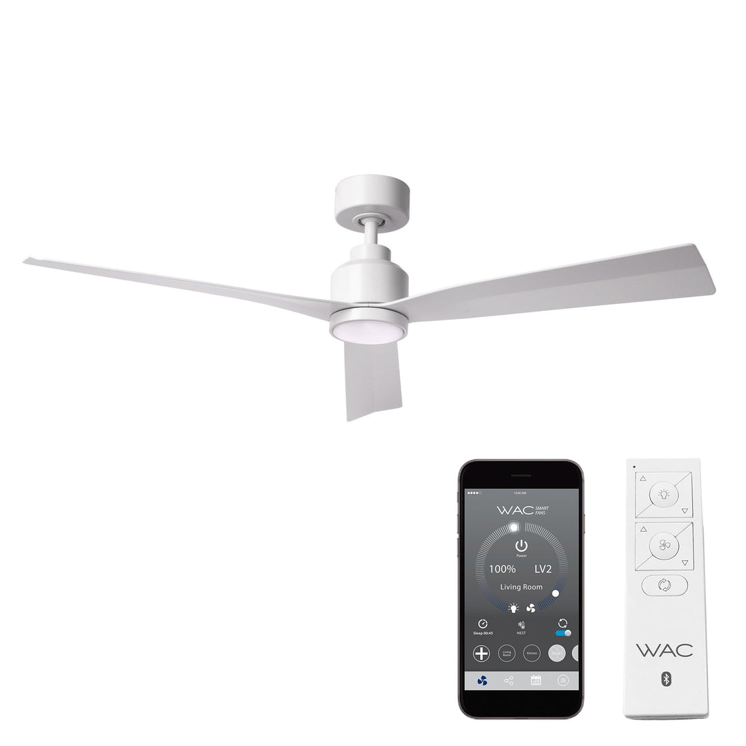 ##Antique Hardware## Clean 3-Blade LED Smart Ceiling Fan