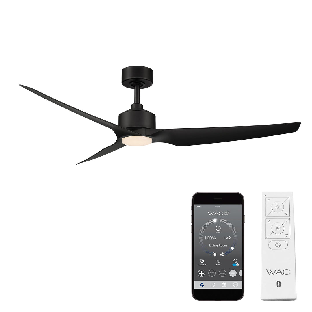 ##Antique Hardware## Stella 3-Blade LED Smart Ceiling Fan