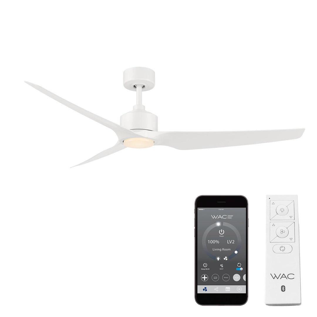 ##Antique Hardware## Stella 3-Blade LED Smart Ceiling Fan