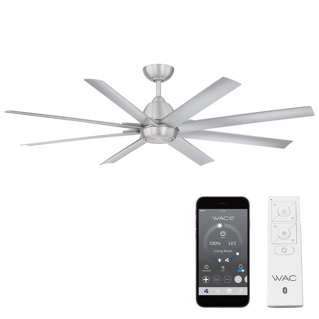##Antique Hardware## Mocha XL 8-Blade Smart Ceiling Fan