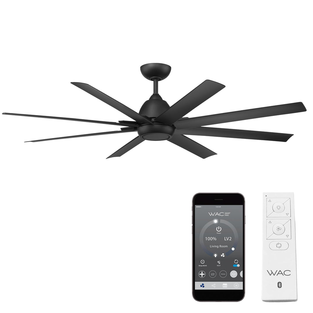 ##Antique Hardware## Mocha XL 8-Blade Smart Ceiling Fan