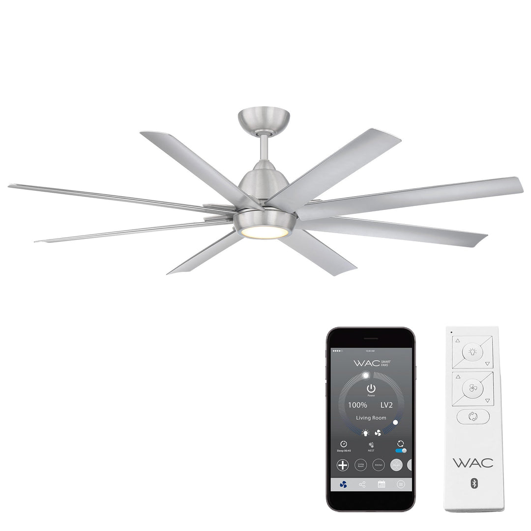 ##Antique Hardware## Mocha XL 8-Blade Smart Ceiling Fan