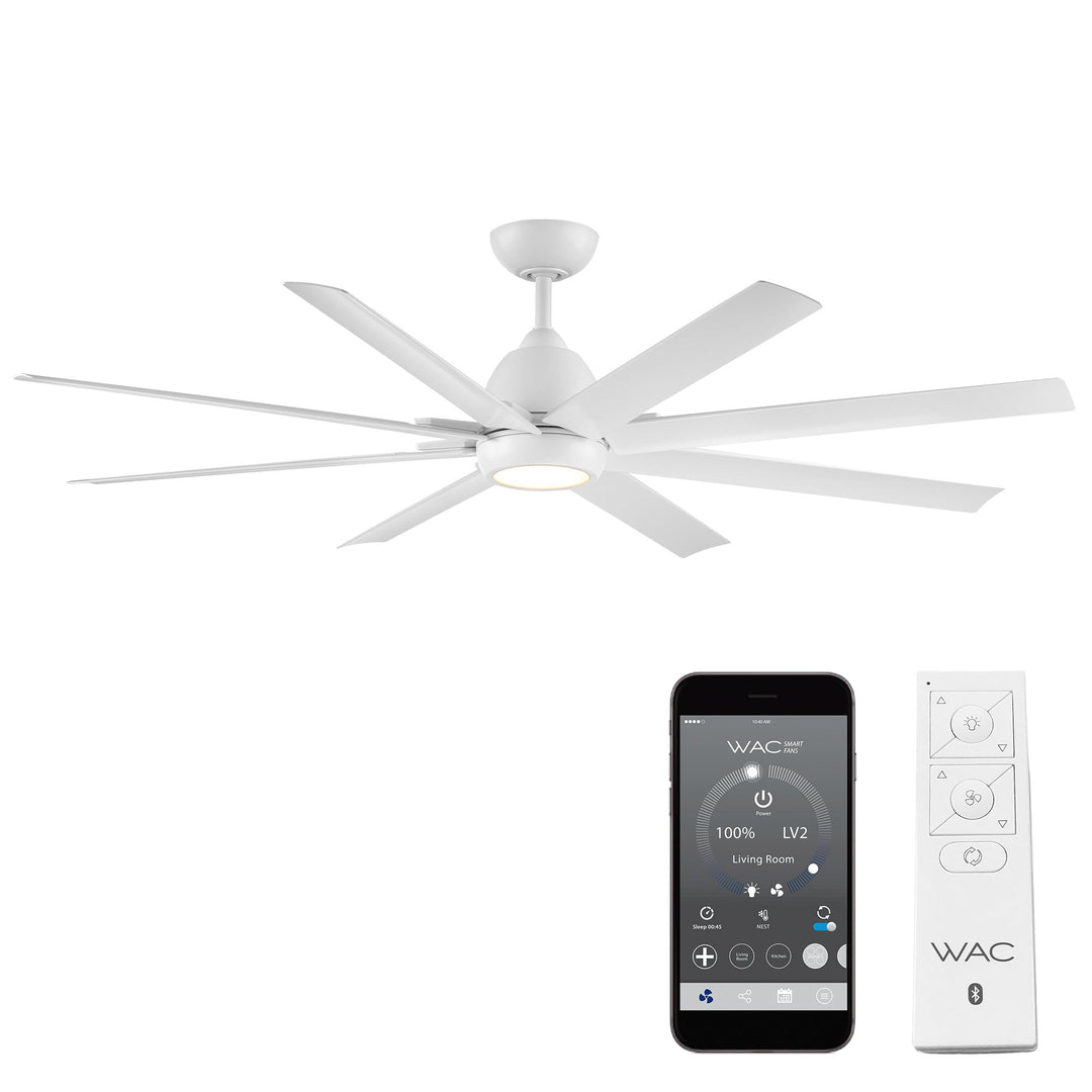 ##Antique Hardware## Mocha XL 8-Blade Smart Ceiling Fan