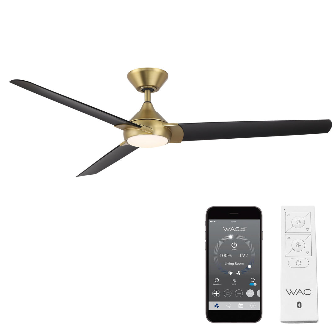 ##Antique Hardware## Zelda 3-Blade LED Smart Ceiling Fan